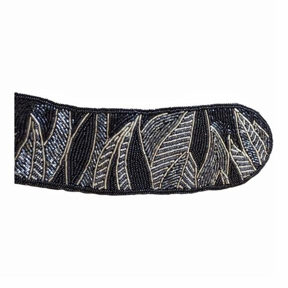 Vintage Beaded Evening Belt by JEROMES Roaring 20's Speak Easy Costume Size M/L - Picture 4 of 9